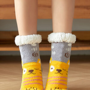 Women's Cozy Animal Print Cotton Socks