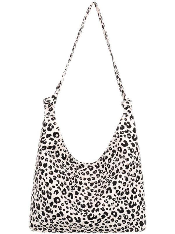 New leopard print shoulder bag canvas shopping bag - Image 11