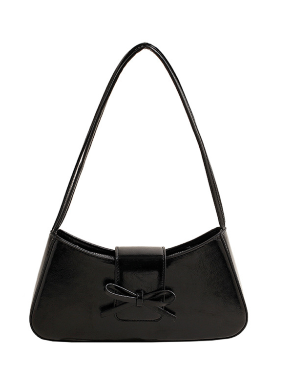 Bowknot underarm shoulder bag small square handbag - Image 5
