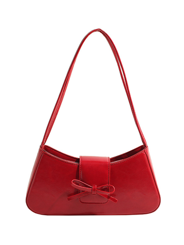 Bowknot underarm shoulder bag small square handbag - Image 11
