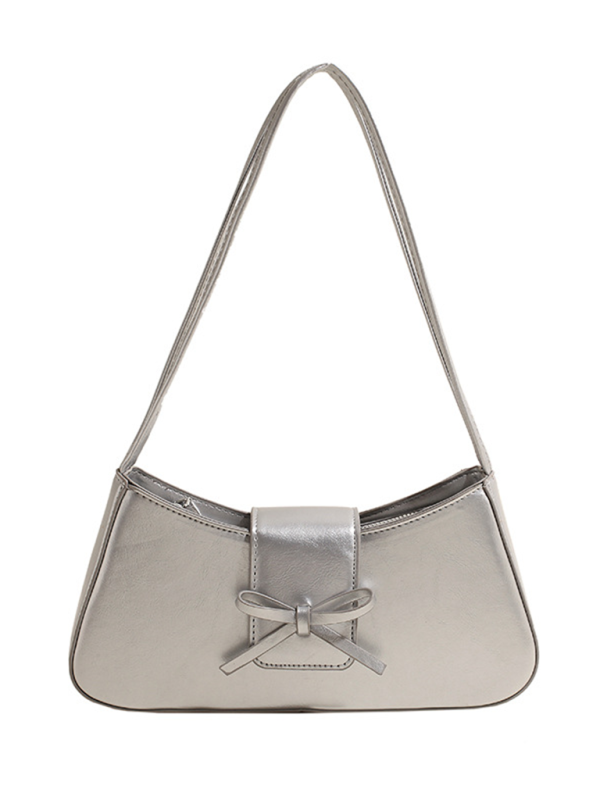 Bowknot underarm shoulder bag small square handbag - Image 8