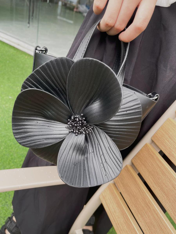 Creative flower handbag shoulder crossbody chain bag - Image 2