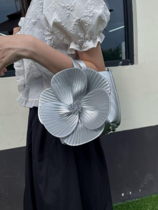 Creative flower handbag shoulder crossbody chain bag - Image 3