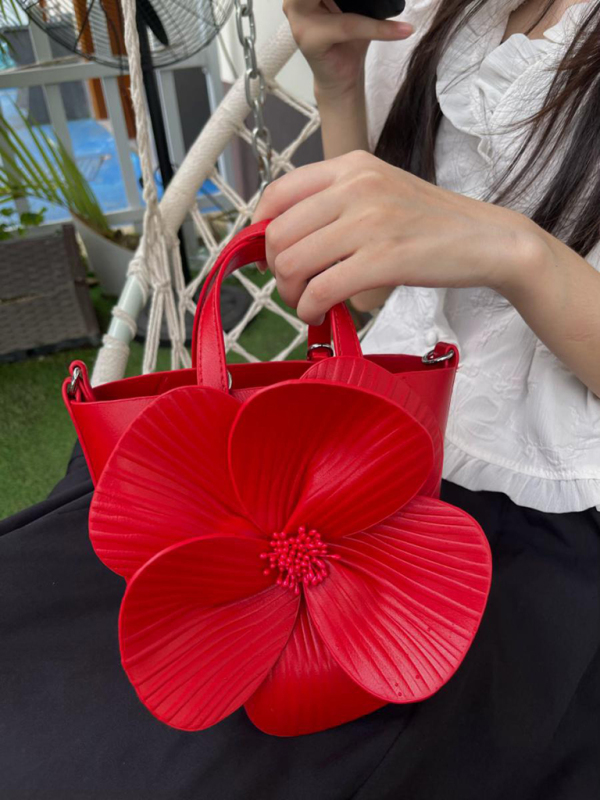 Creative flower handbag shoulder crossbody chain bag - Image 4