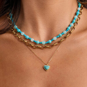 Blue Heart Necklace