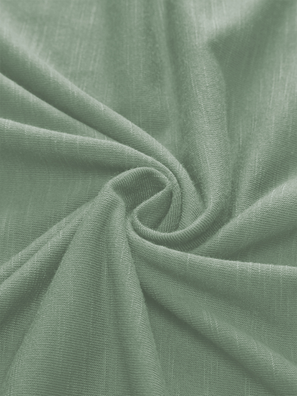 Short-sleeved T-shirt bamboo cotton solid color round neck T-shirt men's bottoming shirt - Image 10