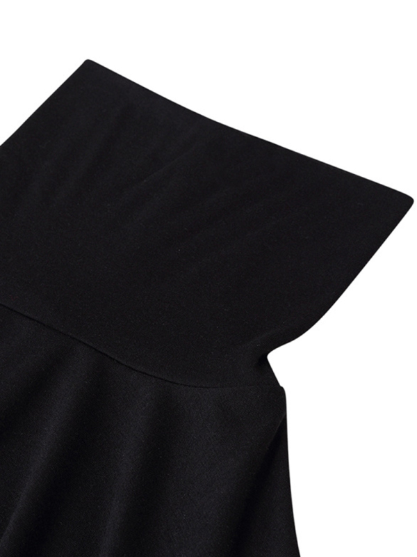 Men's long-sleeved solid color turtleneck bottoming T-shirt top - Image 2