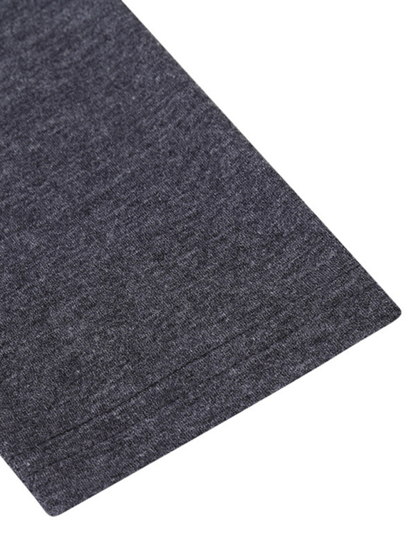 Men's long-sleeved solid color turtleneck bottoming T-shirt top - Image 5