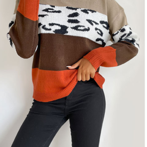Women's casual fashion trend pullover women's sweater