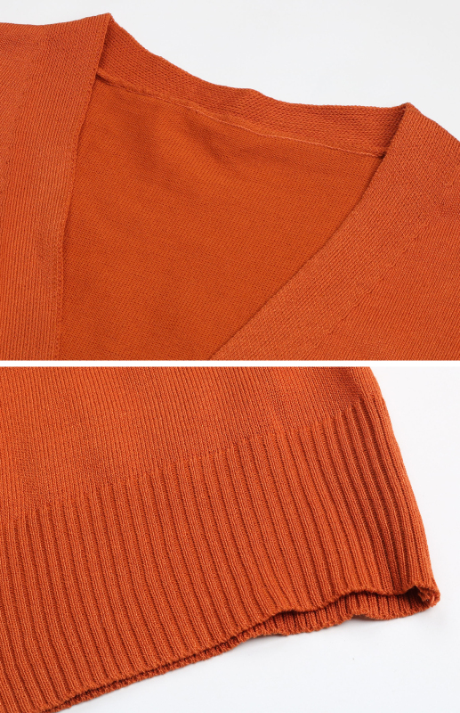 Women's Contrast Stitching Sweater Cardigan - Image 3