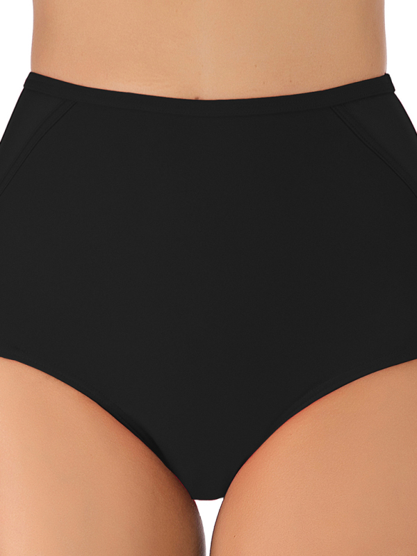Women's High Elasticity Solid Nylon Swim Bottoms for Spring-Summer Leisure - Image 2