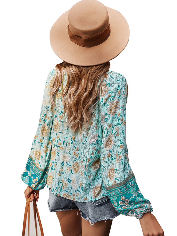 Bohemian Paisley Women's Blouse - Image 9
