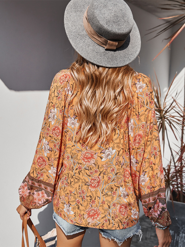 Bohemian Paisley Women's Blouse - Image 12