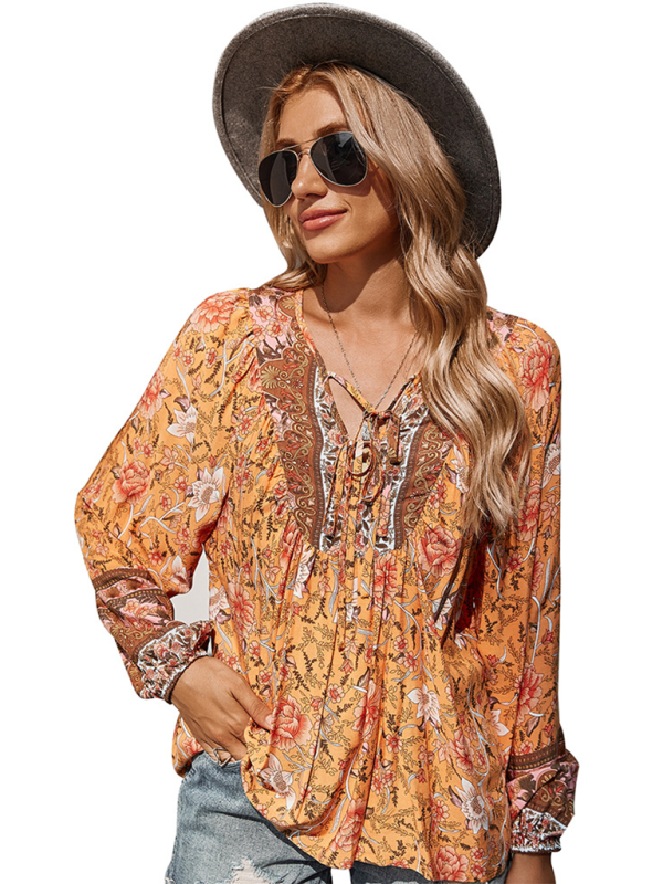 Bohemian Paisley Women's Blouse - Image 14