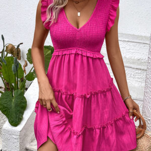 New Fashion Skirt Sleeveless Slim Solid Color Dress