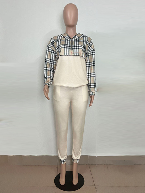 Printed long-sleeved trousers set High-quality sweater set - Image 9