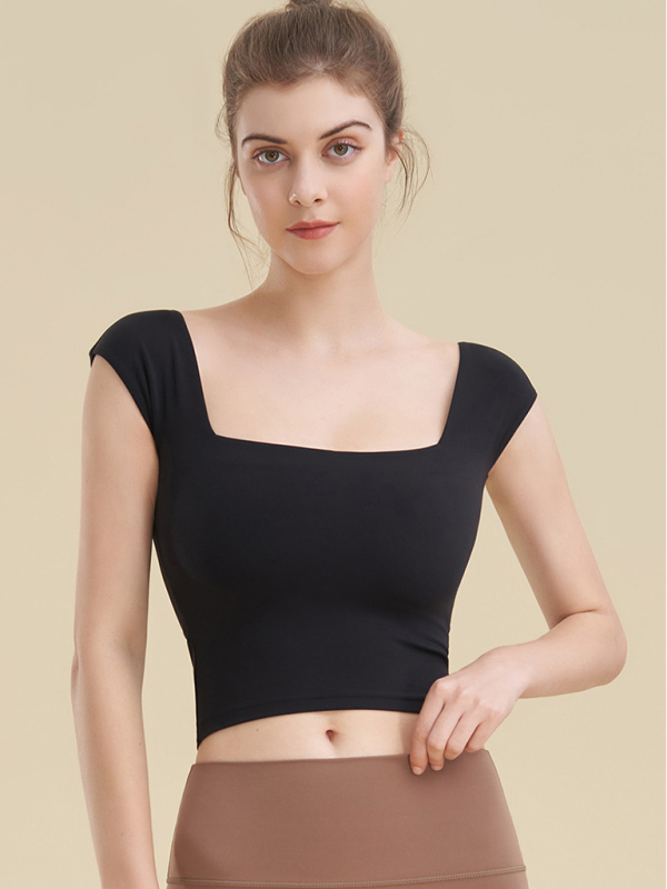 Square neck sports tight tank top for women yoga clothing - Image 11