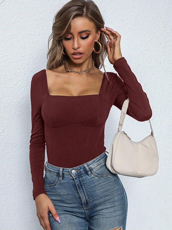 Women's Tight Neck Ribbed Knitted Jumpsuit - Image 13