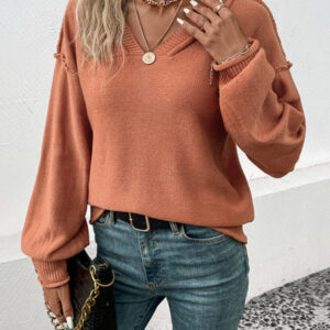 Women's Casual Knit Acrylic Sweater Top