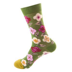 Floral Pattern Casual Knit Women's Socks