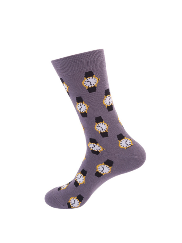 Floral Pattern Casual Knit Women's Socks - Image 6