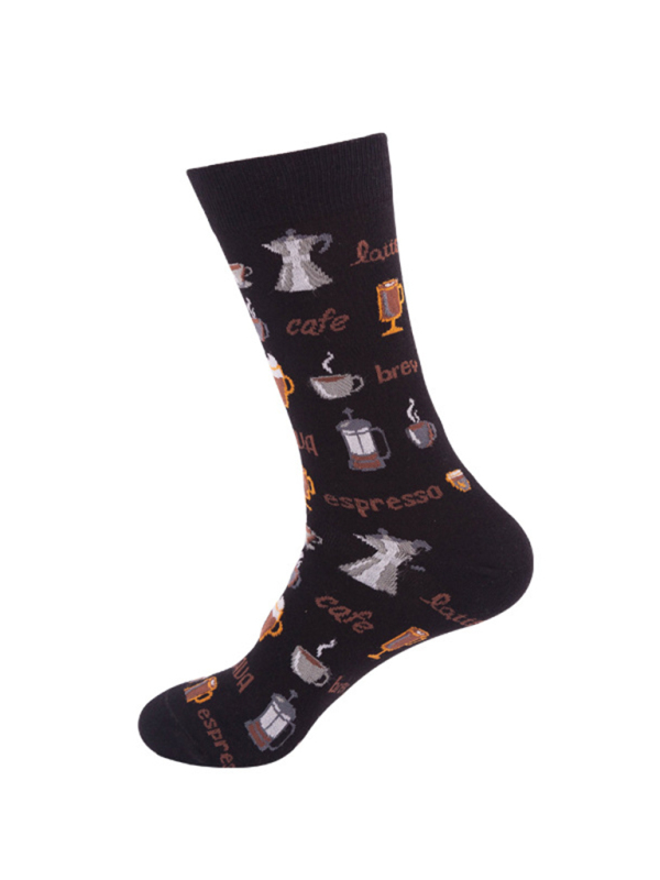 Floral Pattern Casual Knit Women's Socks - Image 12
