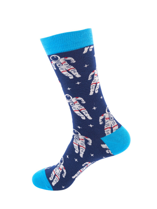 Floral Pattern Casual Knit Women's Socks - Image 10