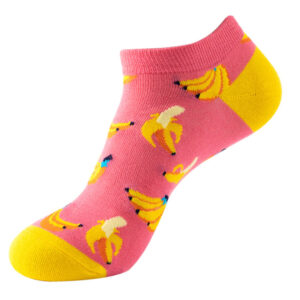 "Fruit Print Fun Ankle Socks"