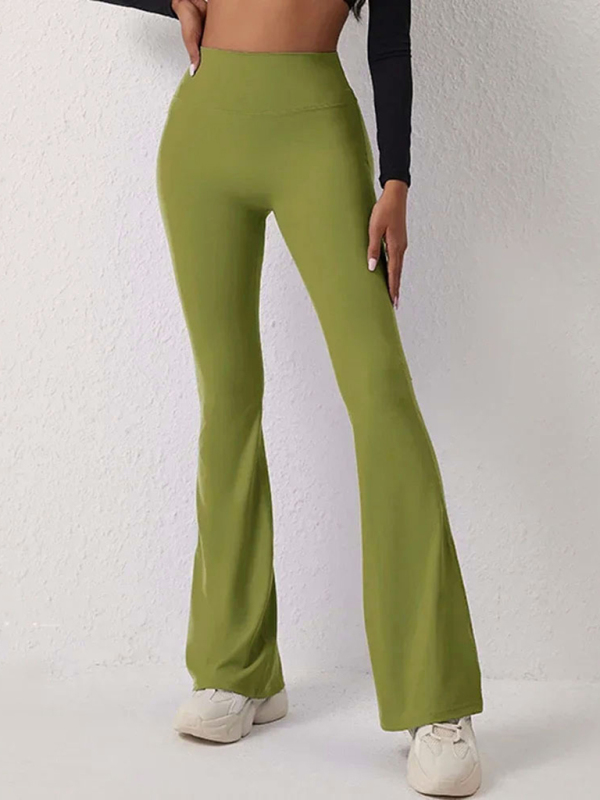 New peach yoga high waist hip lifting leggings and flared pants - Image 2