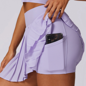 Fashion casual pleated quick-drying tennis anti-exposure sports skirt pants