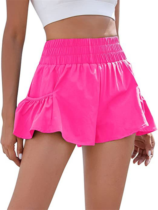 Women's Fitness Running Quick Dry High Waist Shorts with Pockets - Image 17