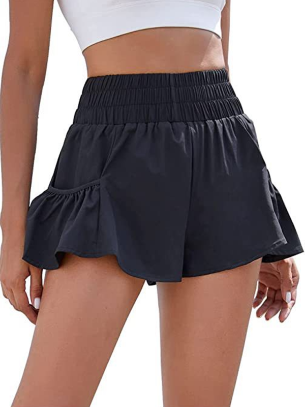Women's Fitness Running Quick Dry High Waist Shorts with Pockets - Image 6
