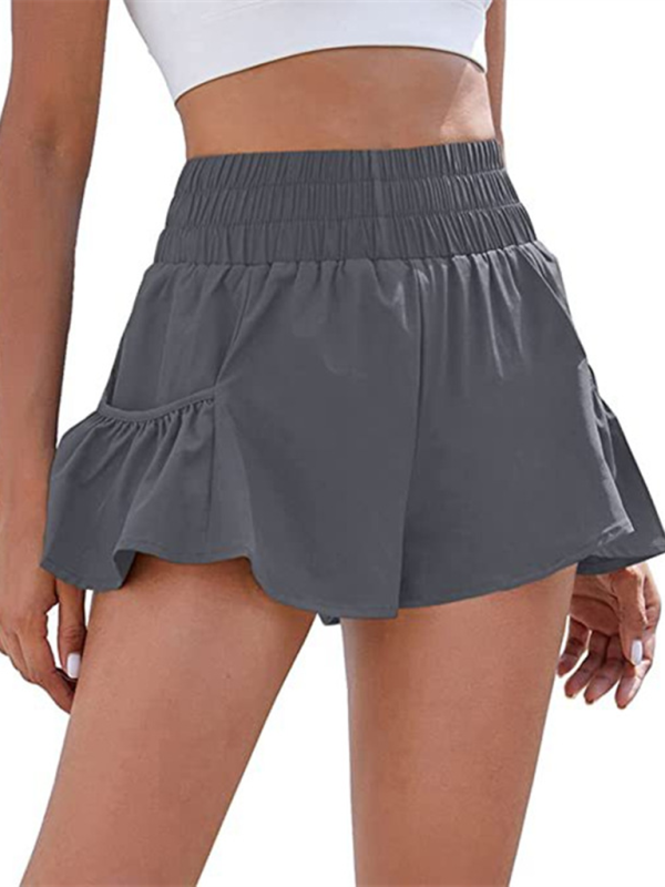 Women's Fitness Running Quick Dry High Waist Shorts with Pockets - Image 5
