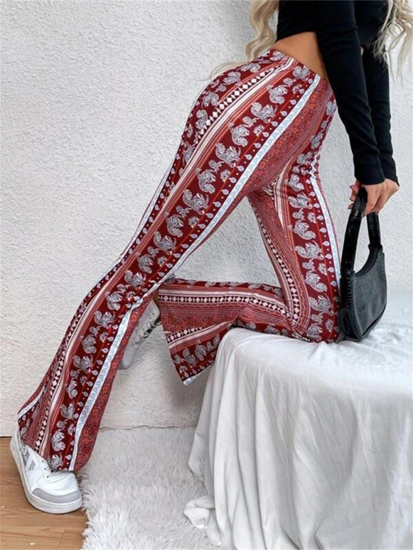 Boho Printed Skinny Micro Slim Sexy Casual Pants - Image 17