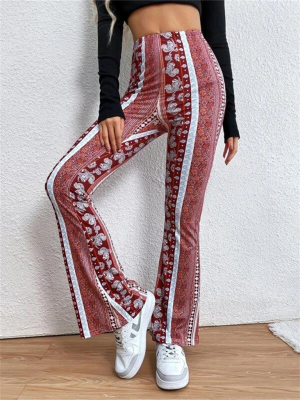 Boho Printed Skinny Micro Slim Sexy Casual Pants - Image 10
