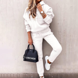 Fashion long-sleeved sports casual sweatshirt suit two-piece set