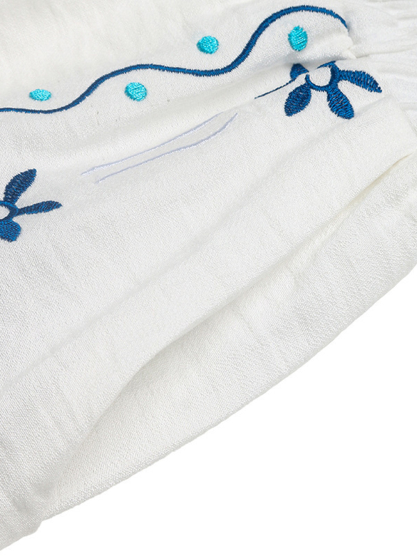 Casual Embroidered Cardigan Set Sleeveless Vest Shorts Two-piece Set - Image 4