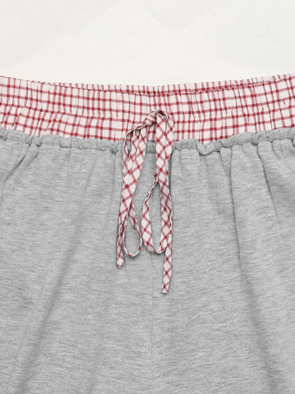 New contrast color stitching straight trousers casual pants - Image 2