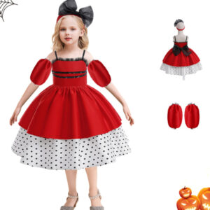 Girls Polka Dot Princess Costume Dress
