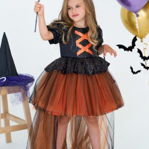 Halloween Girls Tulle Dress Costume Set