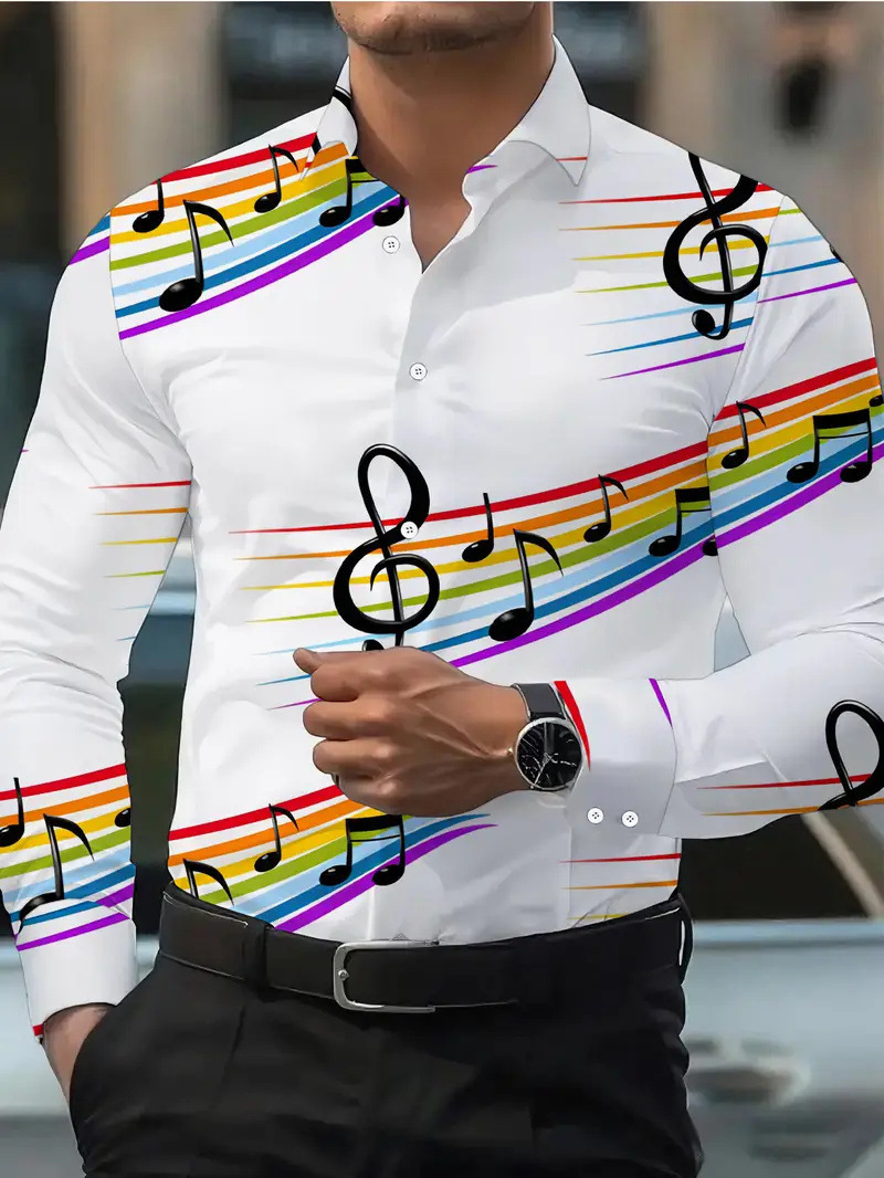 3D-printed Slim-fit Mens Long-sleeve Shirt - Image 9