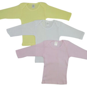 Girls Pastel Variety Long Sleeve Lap T-shirts