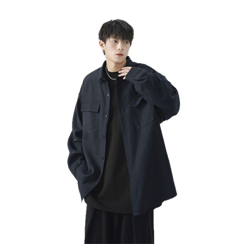 Men's Loose Large Size Casual Work Shirt Jacket - Image 4