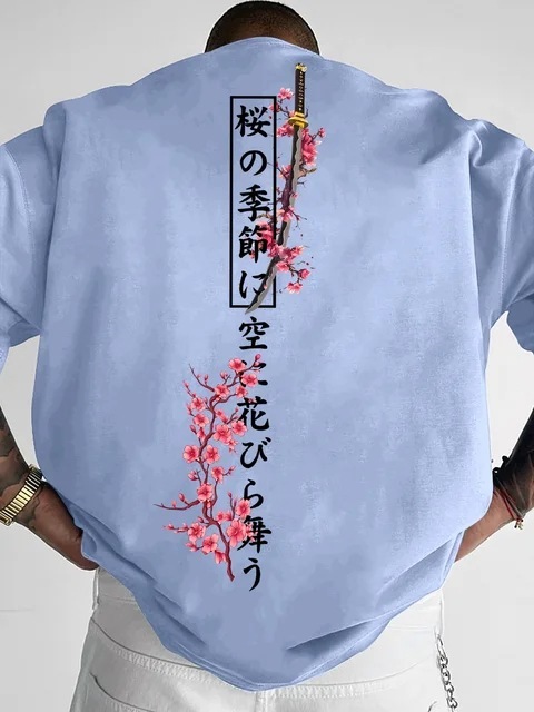 Men's Summer Loose-fit T-shirt Suitable For - Image 7