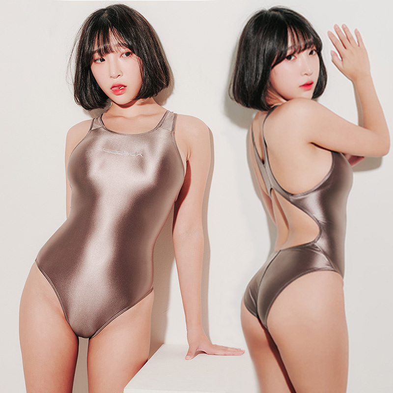 Women's Shiny Slim One Piece Swimwear