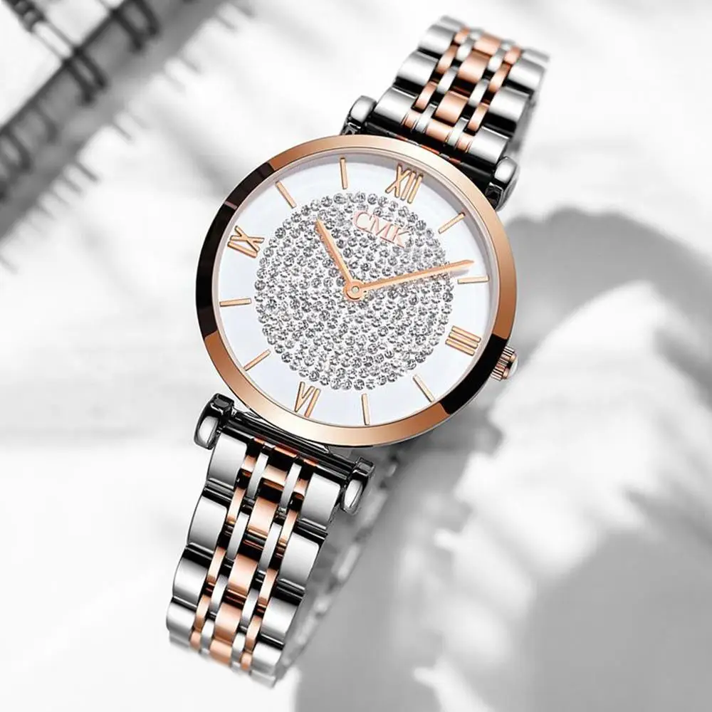 Luxury Women Watches Simple Elegant Ladies Watch Zegarek Damski Stainless Steel Metal Women's Wrsiwtwatch Relogio Feminino Saati - Image 2