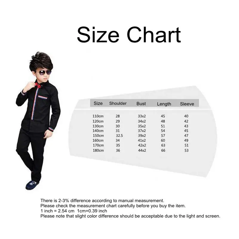 Teenage Boys Shirts Spring Cotton Long Sleeve Solid Shirt Kids White&Black Tops Teen School Bow Clothes 6 10 13 16 boy clothes - Image 6