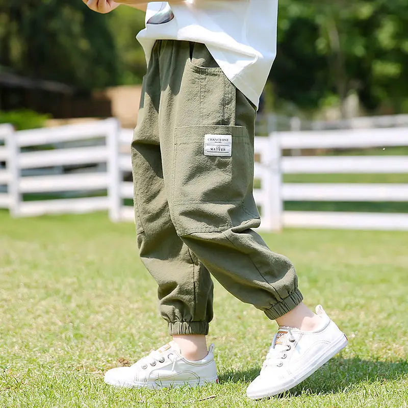 Baby Pants Boy Loose Harem Pants Cotton and Linen - Image 9
