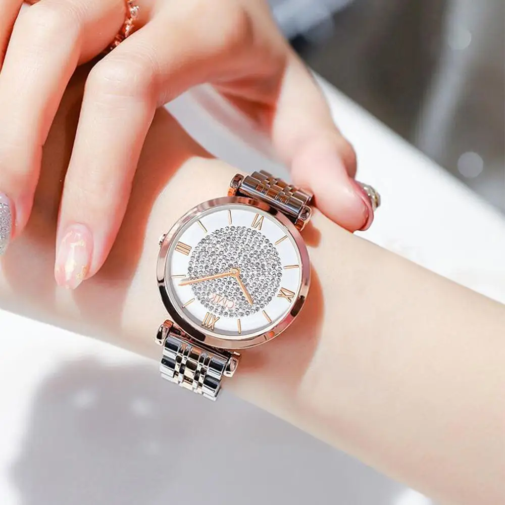 Luxury Women Watches Simple Elegant Ladies Watch Zegarek Damski Stainless Steel Metal Women's Wrsiwtwatch Relogio Feminino Saati - Image 5
