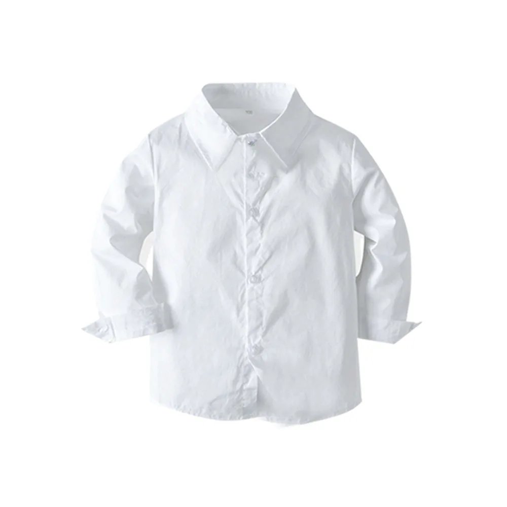 Formal Birthday Boy Outfits Cotton Kid Clothes Set Toddler Long-sleeved Shirt with Bow Tie + Vest + Trouser Suit Boys Party Wear - Image 3